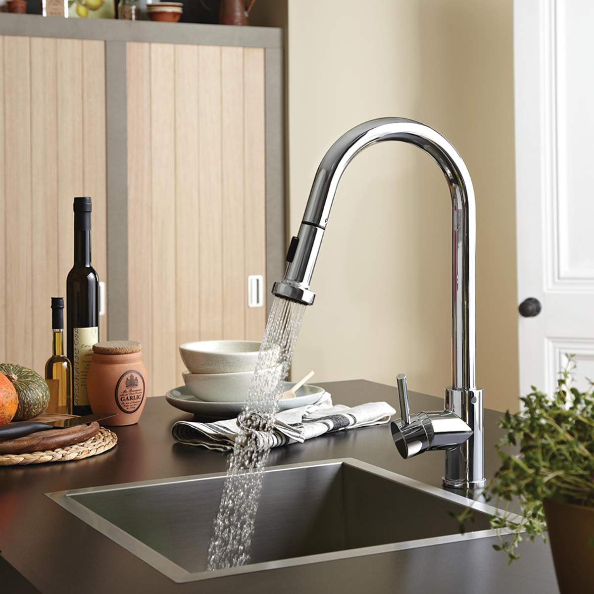 Bristan Apricot Professional Sink Mixer with Pull-Out Spray (APR PULLSNK C)