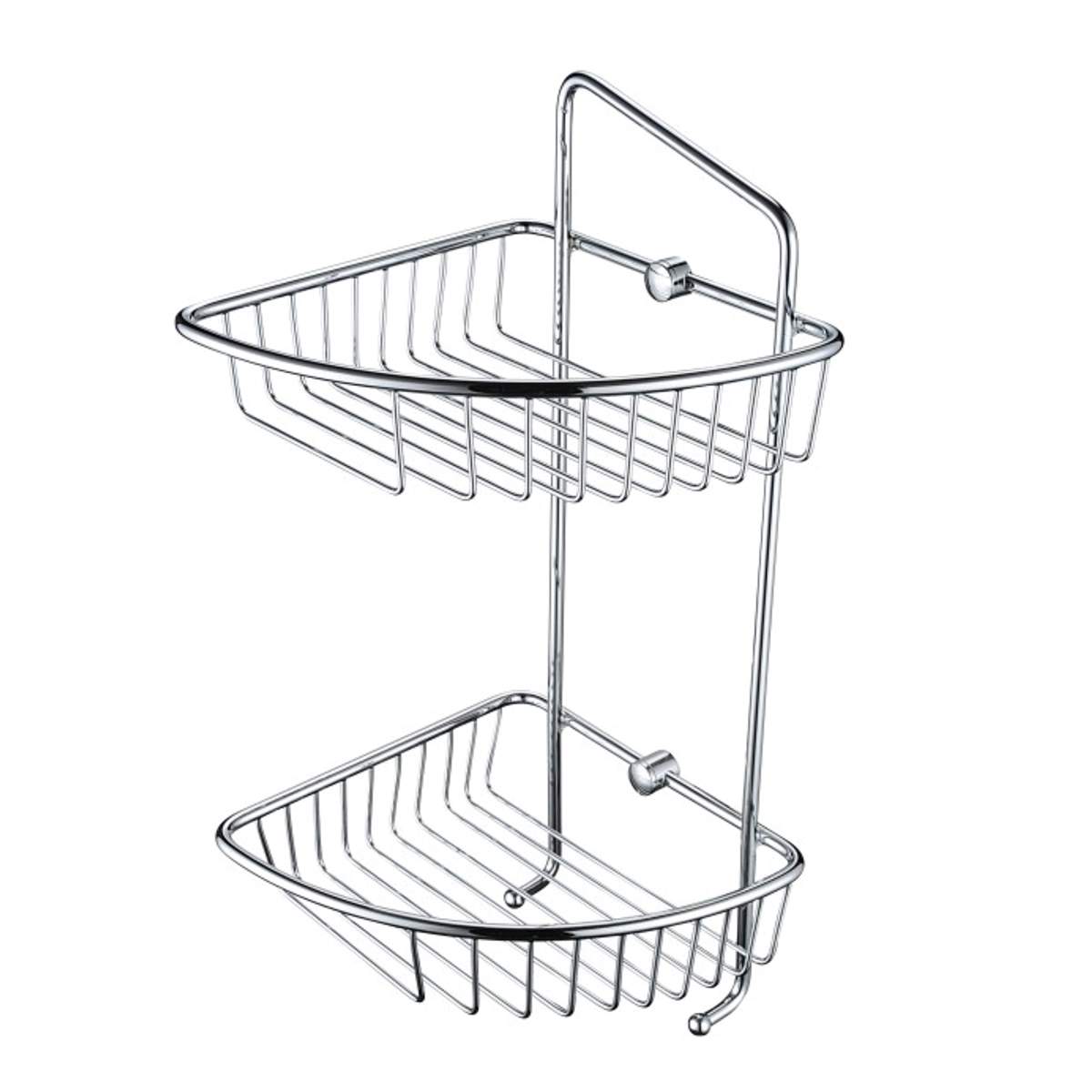 Bristan 2-Tier Wall Fixed Wire Basket (COMP BASK07 C)