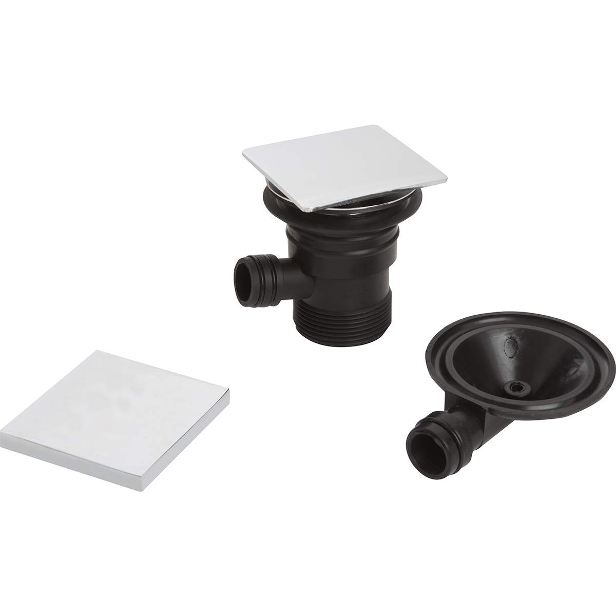 Bristan Square Clicker Bath Waste with Overflow (W BATH04 C)