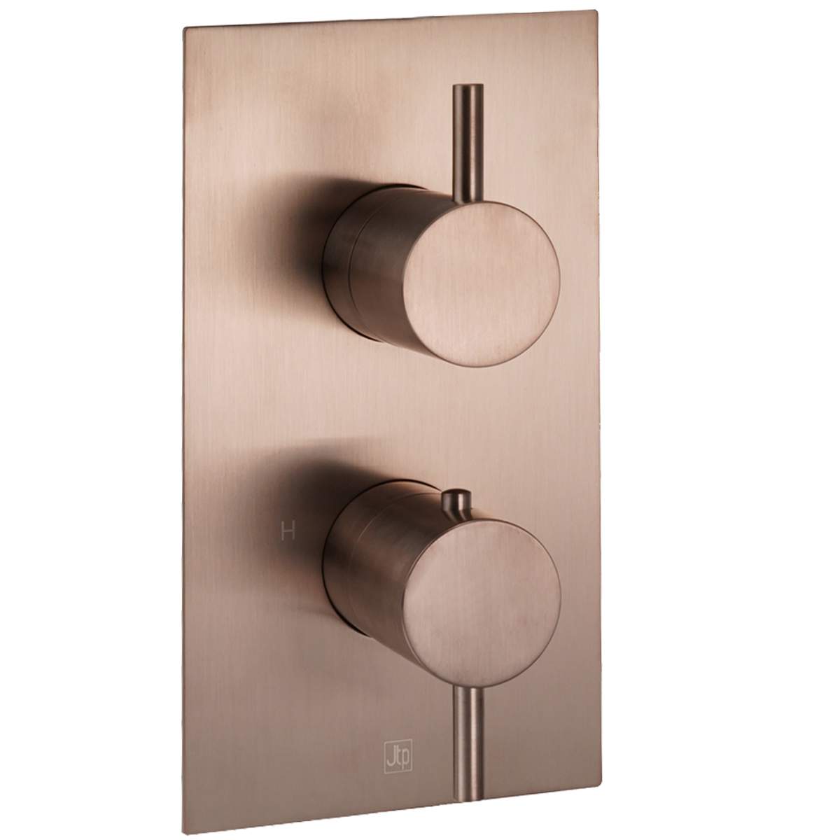 JTP Vos Brushed Bronze Thermostatic Concealed 1 Outlet Shower Valve (21651ABRZ)