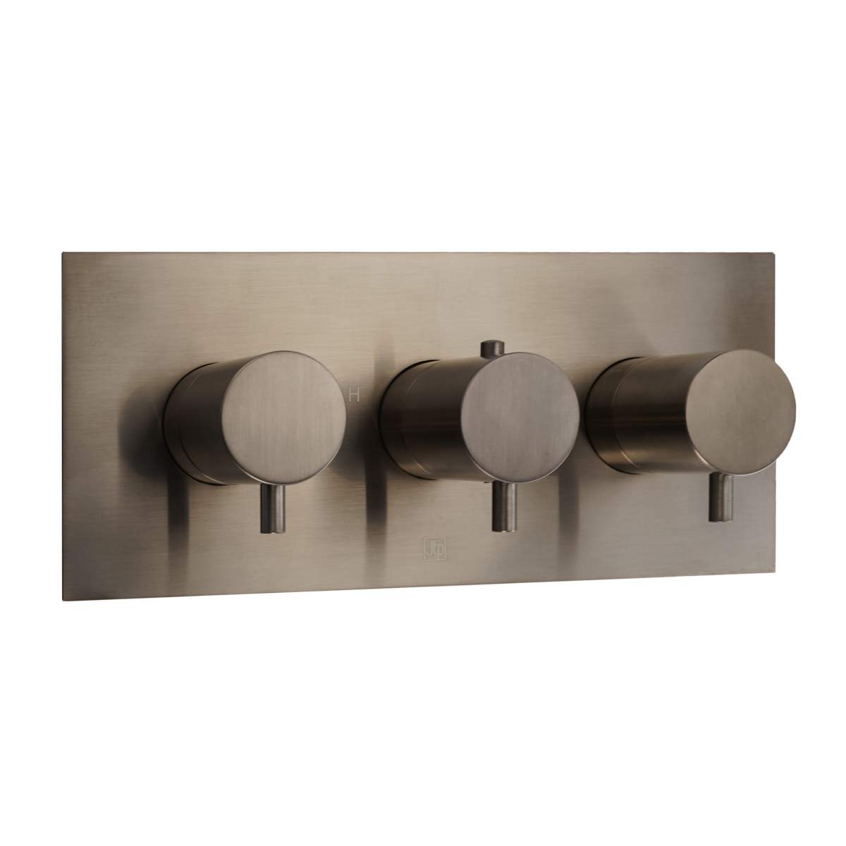 JTP Vos Brushed Bronze Thermostatic Concealed 3 Outlet Horizontal Shower Valve (21692ABRZ)