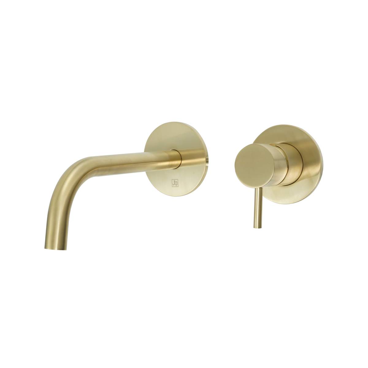 JTP Vos Brushed Brass Single Lever Wall Mounted Basin Mixer with Slim Spout (23173BBR)