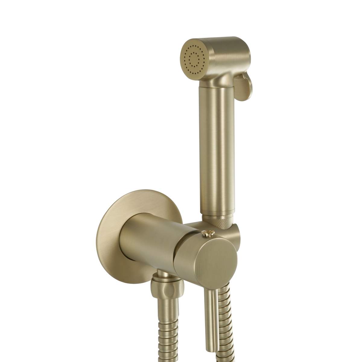 JTP Vos Brushed Brass Single Lever Douche Set for Cold and Hot Operation (23556BBR)