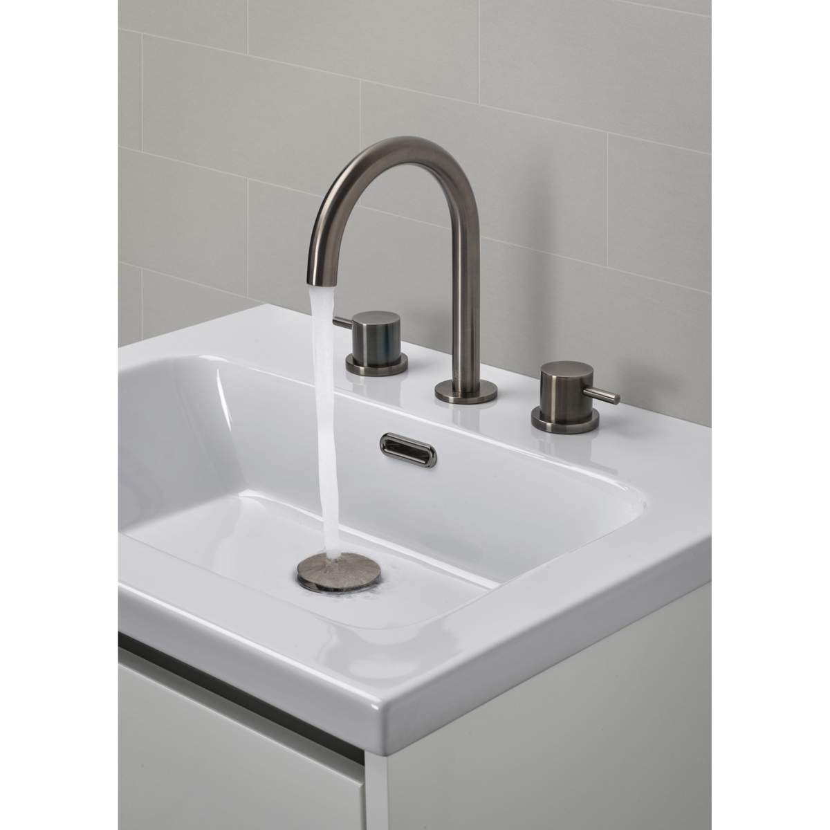 JTP Vos Brushed Black 3 Hole Deck Mounted Basin Mixer (27193BBL)