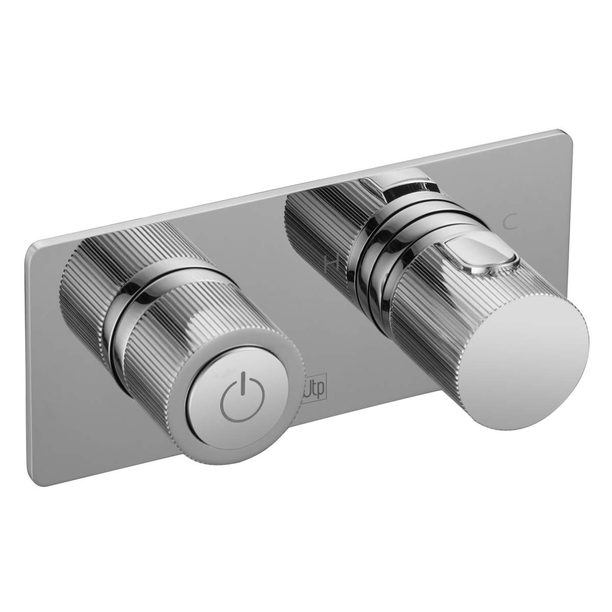 JTP Evo Chrome Thermostatic Concealed Push Button 3 Outlet Shower Valve (64123CH)