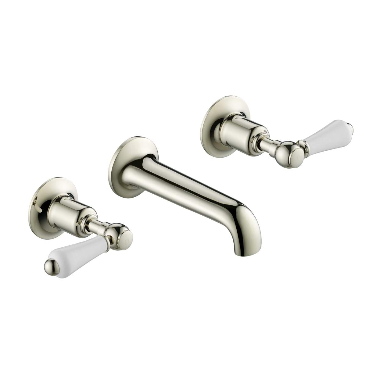 JTP Grosvenor Nickel Lever 3 Hole Basin Mixer (85089ANK)