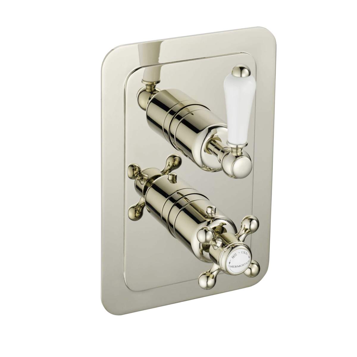 JTP Grosvenor Nickel Lever Thermostatic 1 Outlet Shower Valve (85651NK)