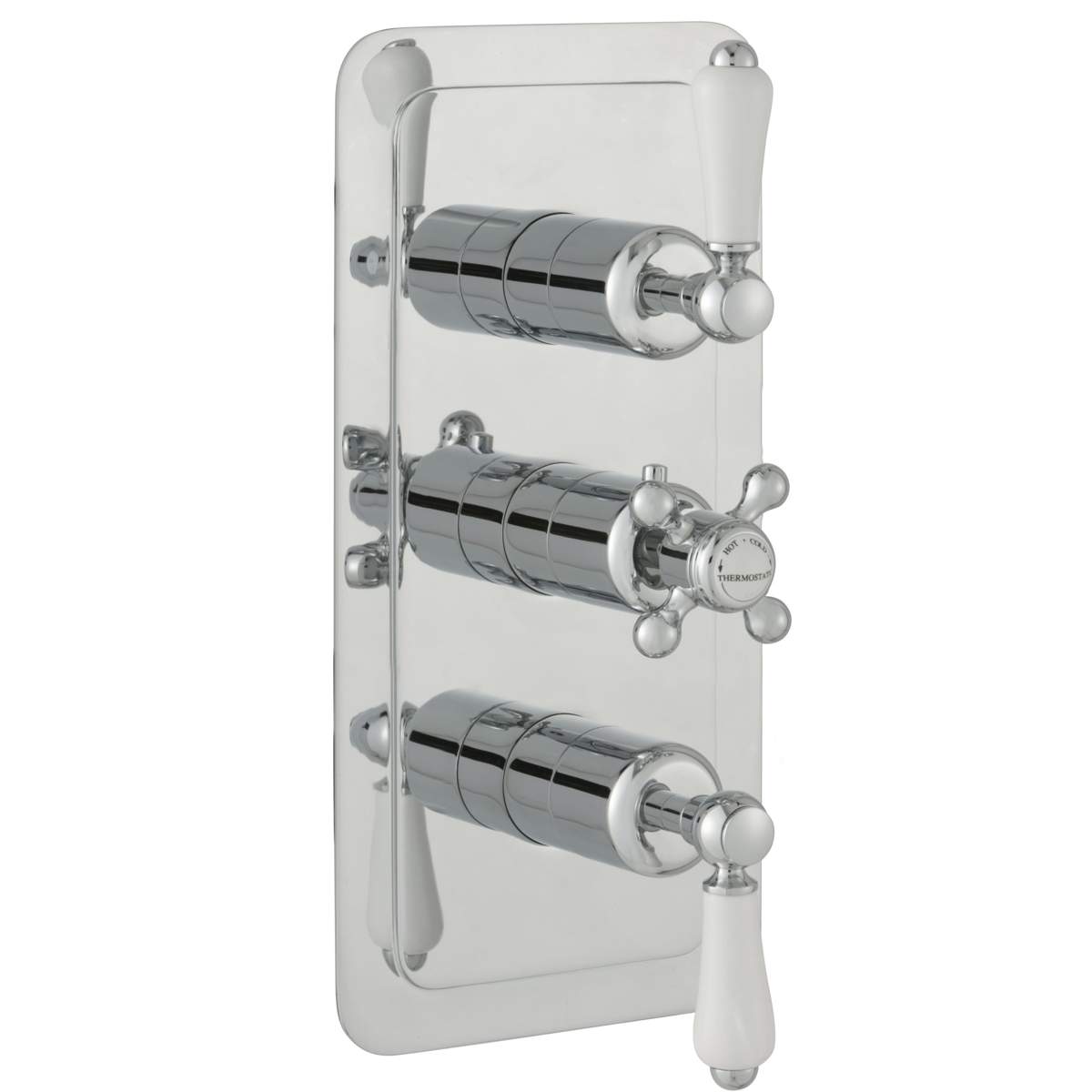 JTP Grosvenor Lever Chrome Thermostatic 2 Outlet Shower Valve (85690)