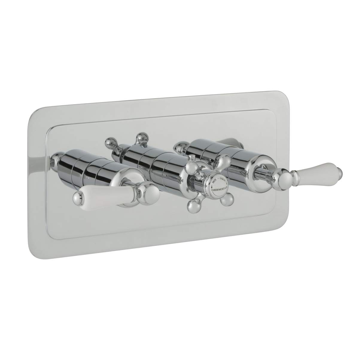 JTP Grosvenor Lever Chrome Thermostatic 3 Outlet Shower Valve (85692)