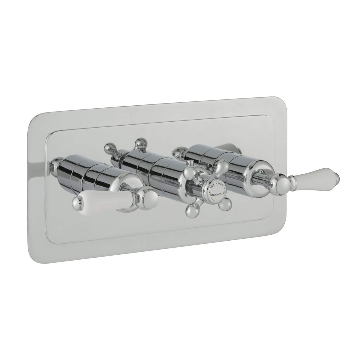 JTP Grosvenor Lever Chrome Thermostatic 2 Outlet Shower Valve (85693)