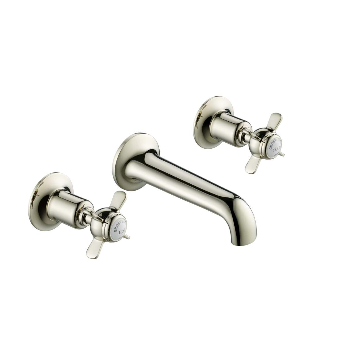 JTP Grosvenor Pinch Nickel 3 Hole Basin Mixer (98089ANK)