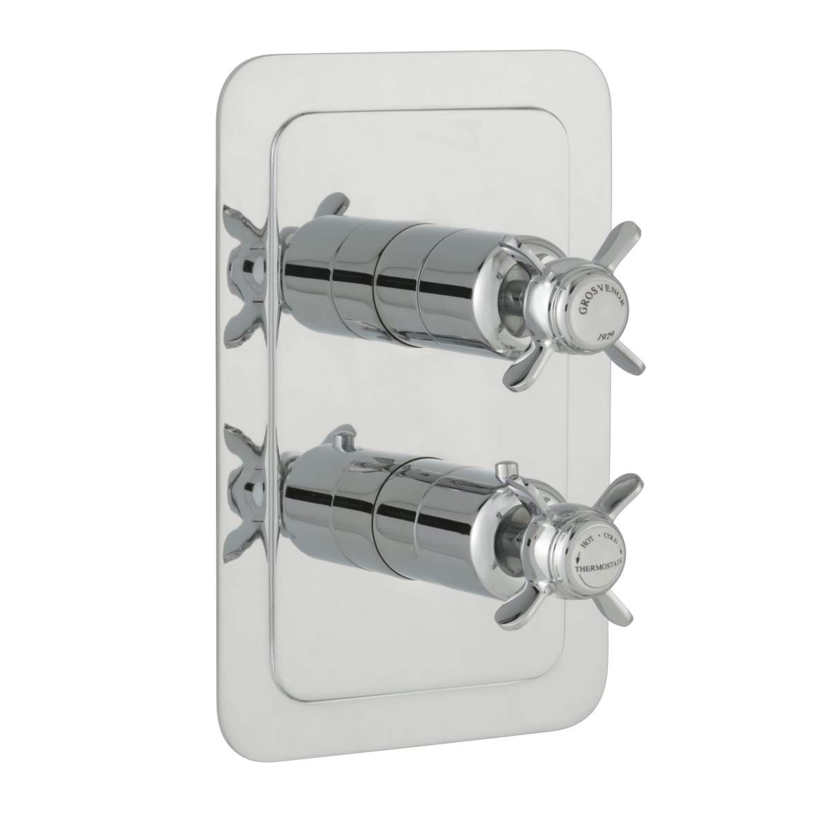 JTP Grosvenor Pinch Chrome Thermostatic 2 Outlet Shower Valve (98671)