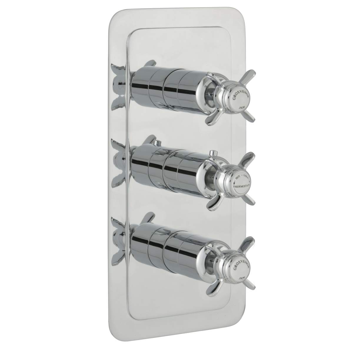 JTP Grosvenor Pinch Chrome Thermostatic 2 Outlet Shower Valve (98690)