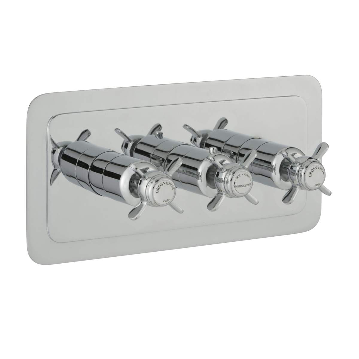 JTP Grosvenor Pinch Chrome Thermostatic 3 Outlet Shower Valve (98692)