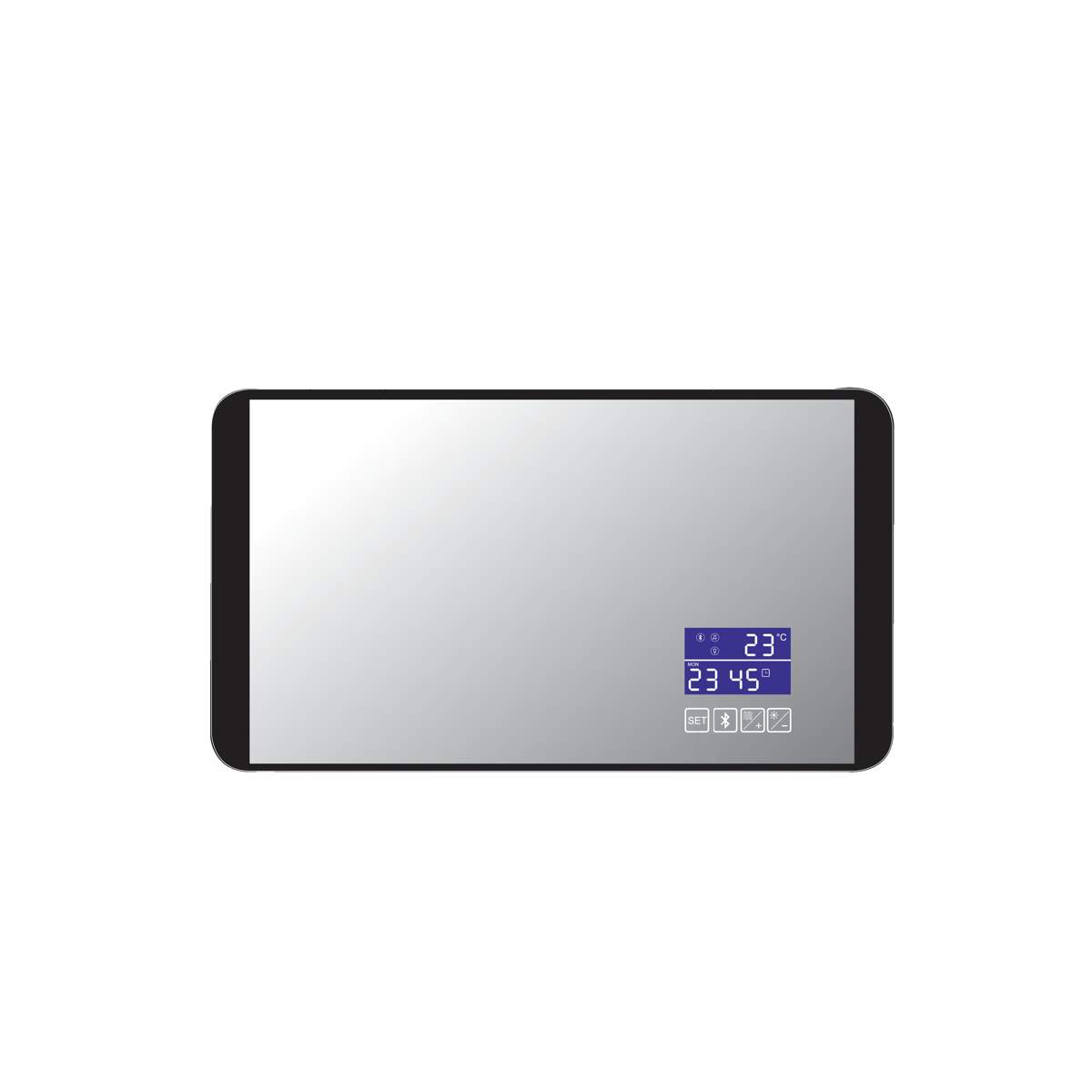 JTP Digital Matt Black Mirror LED and Bluetooth (BM500)