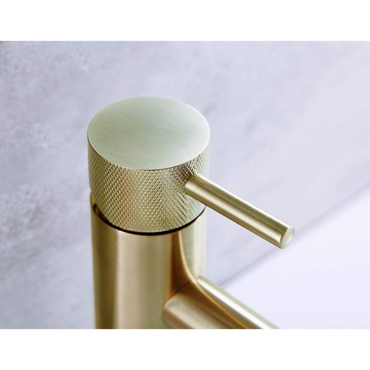 JTP Vos Brushed Brass Single Lever Basin Mixer with Designer Handle (DH23008ABBR)