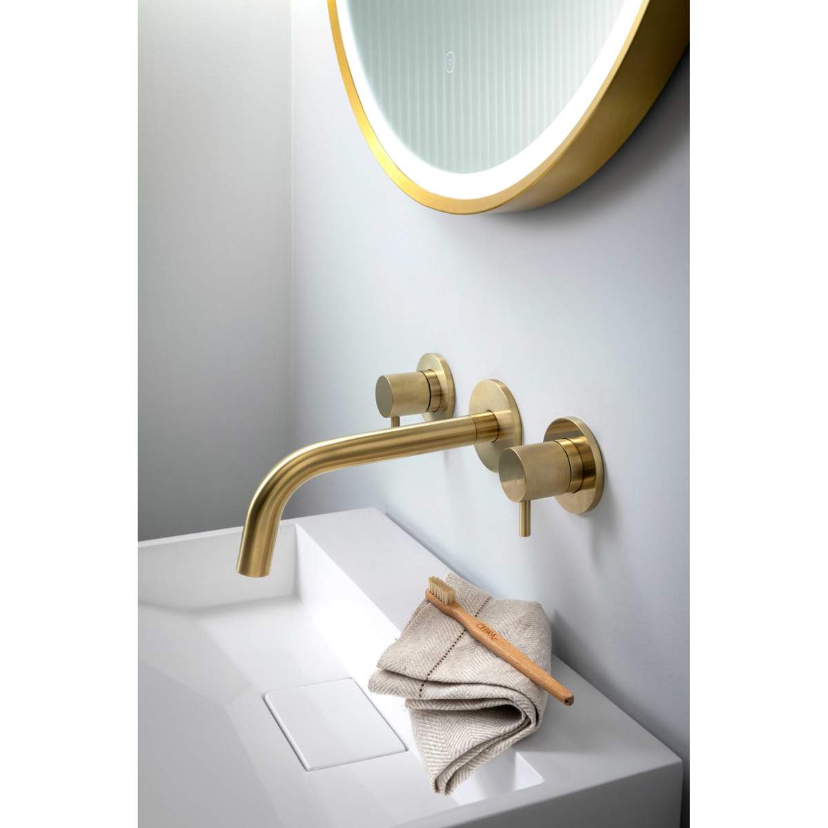 JTP Vos Brushed Brass Wall Valves (DH23089BBR)