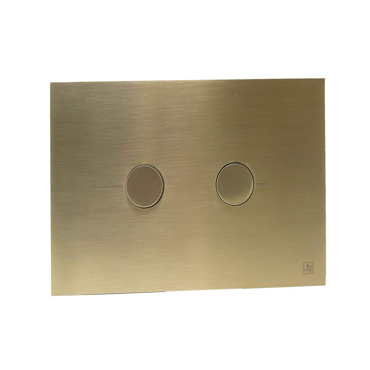 JTP Vos Brushed Brass Metal Pneumatic Flush Plate with WC Frame (FPBBR)