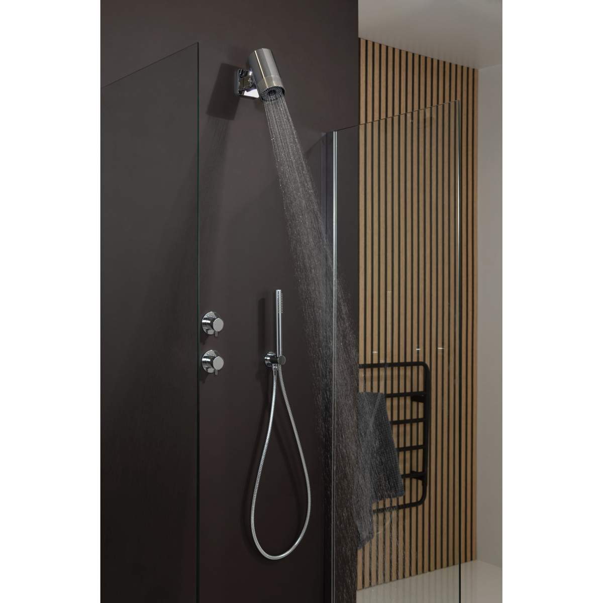 JTP Vos Matt Black Lumen Shower Head (LU8SHMB)