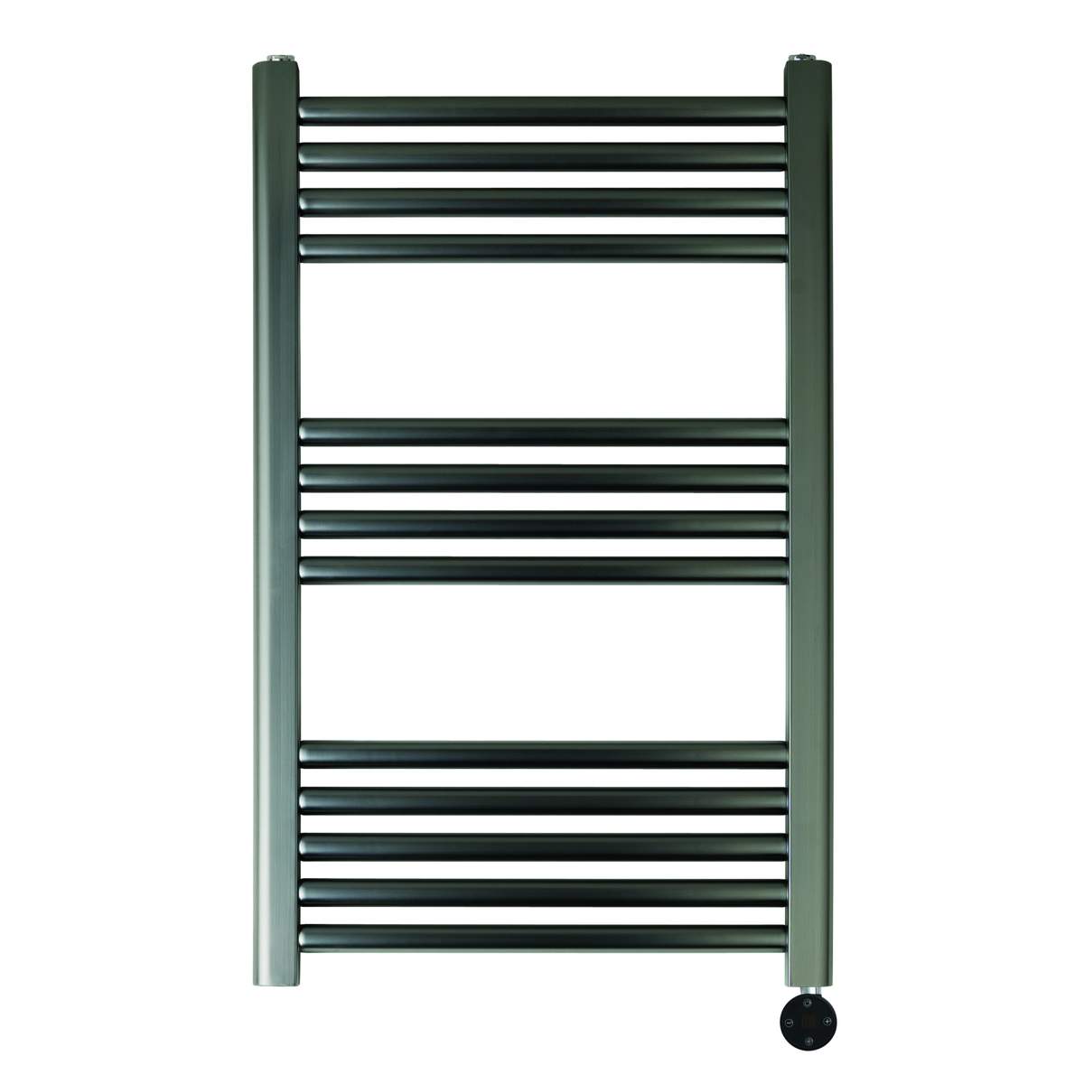 JTP Vos Electric Towel Radiator Brushed Black 800 x 500 (VOSELT80BBL)