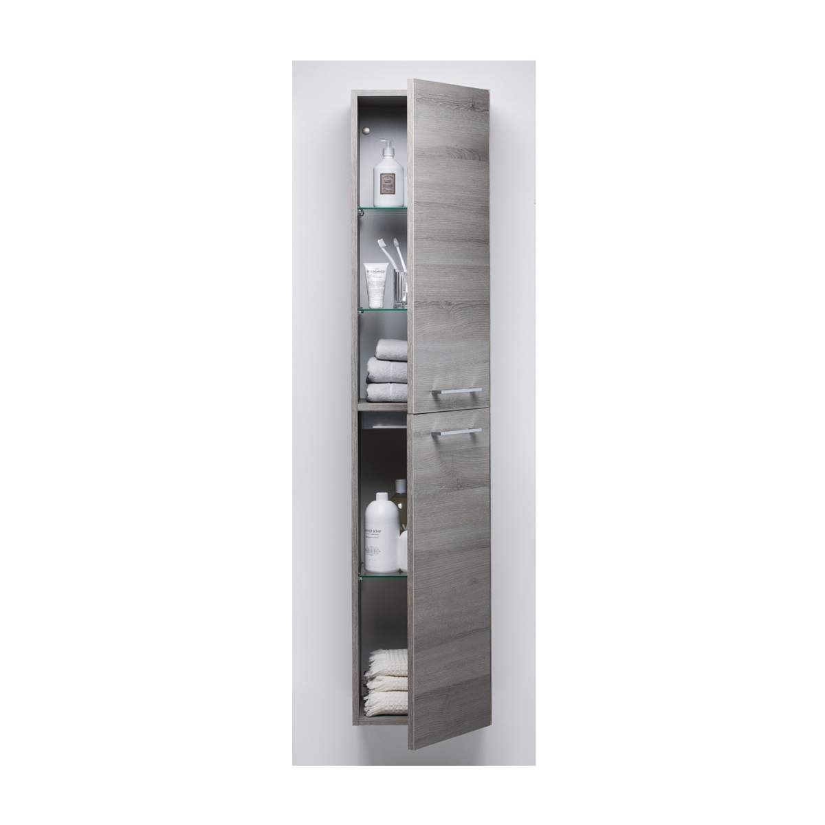 JTP Pace Units Double Door Side Cabinet in Grey (WAL160GR)
