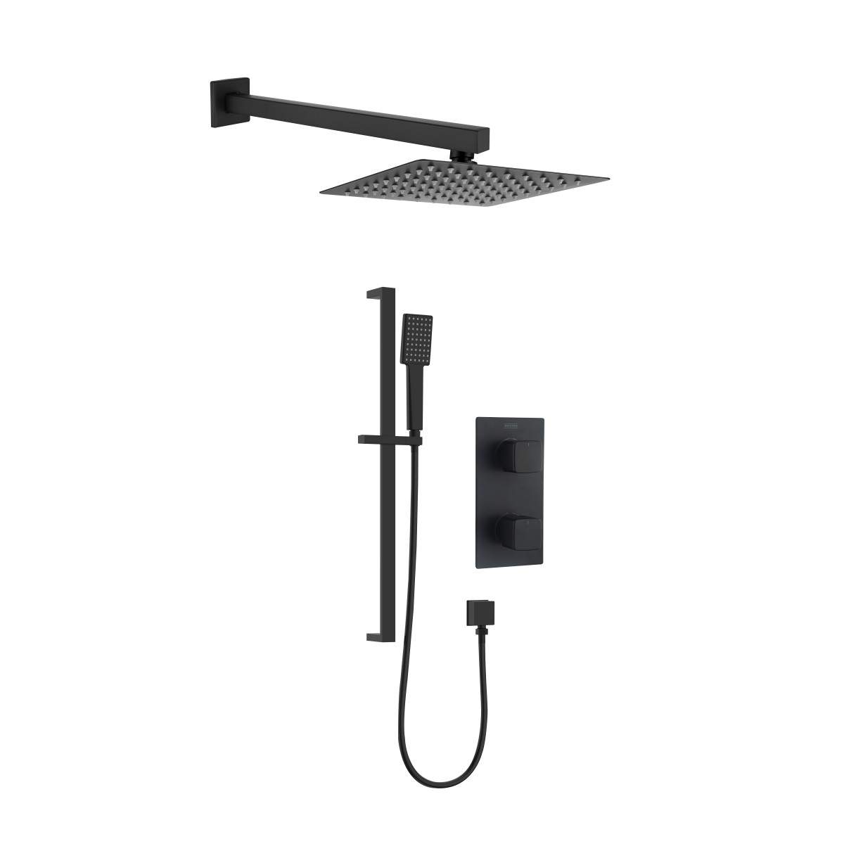 Bristan Cobalt Recessed Concealed Dual Control Shower Pack (COBALT BLK SHWR PK)