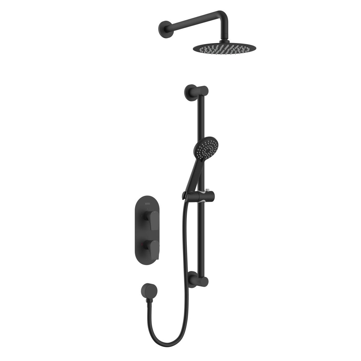 Bristan Hourglass Black Concealed Dual Control Shower Pack (HOURGLASS BLK SHWR PK)