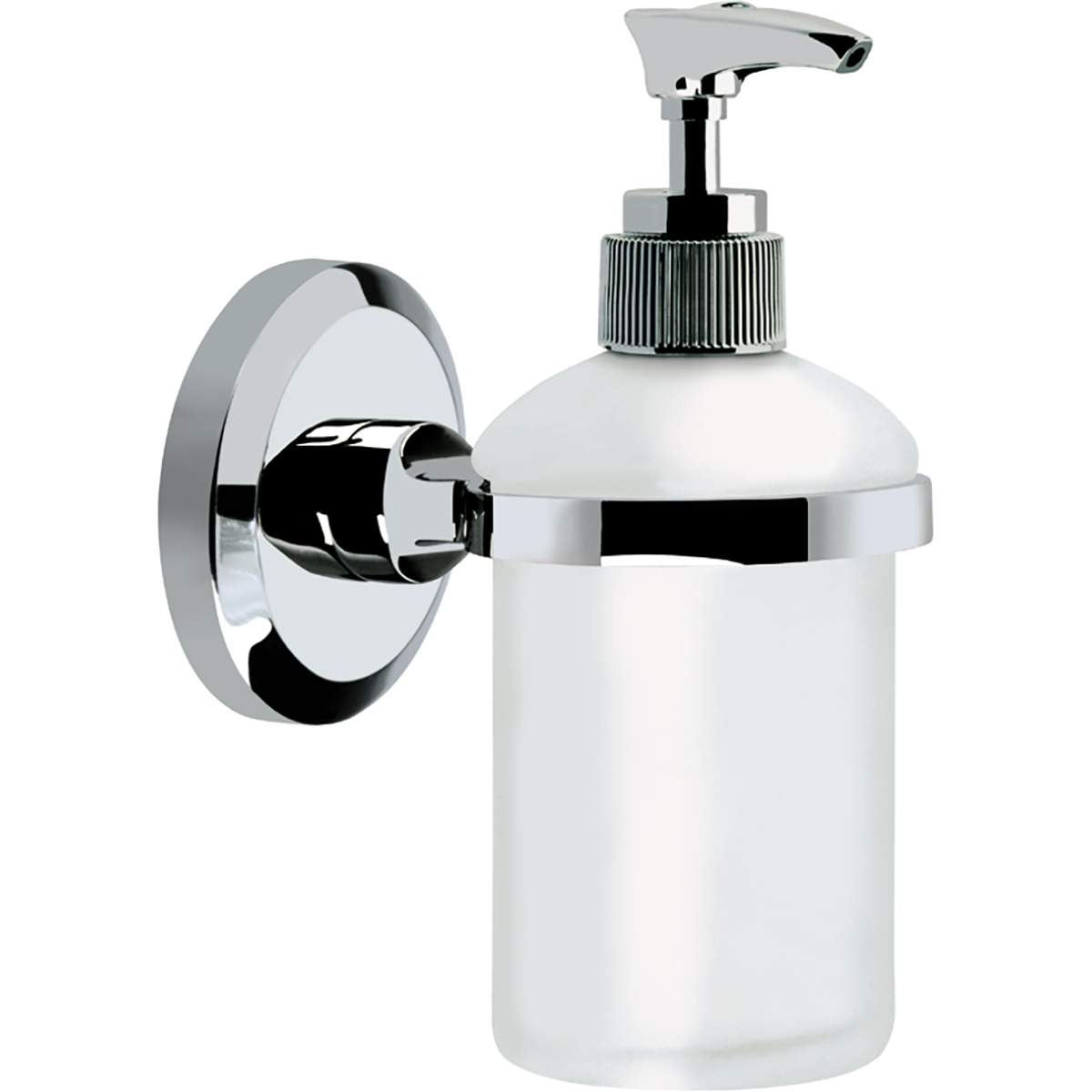 Bristan Solo Wall Mounted Frosted Glass Soap Dispenser (SO SOAP C)