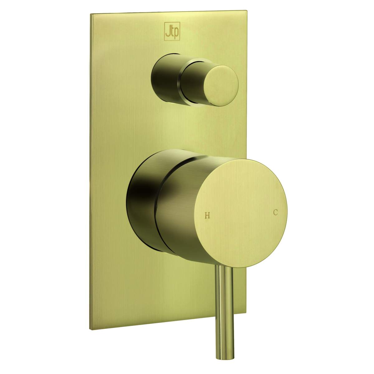 JTP Vos Brushed Brass Single Lever Diverter Valve (23075BBR)