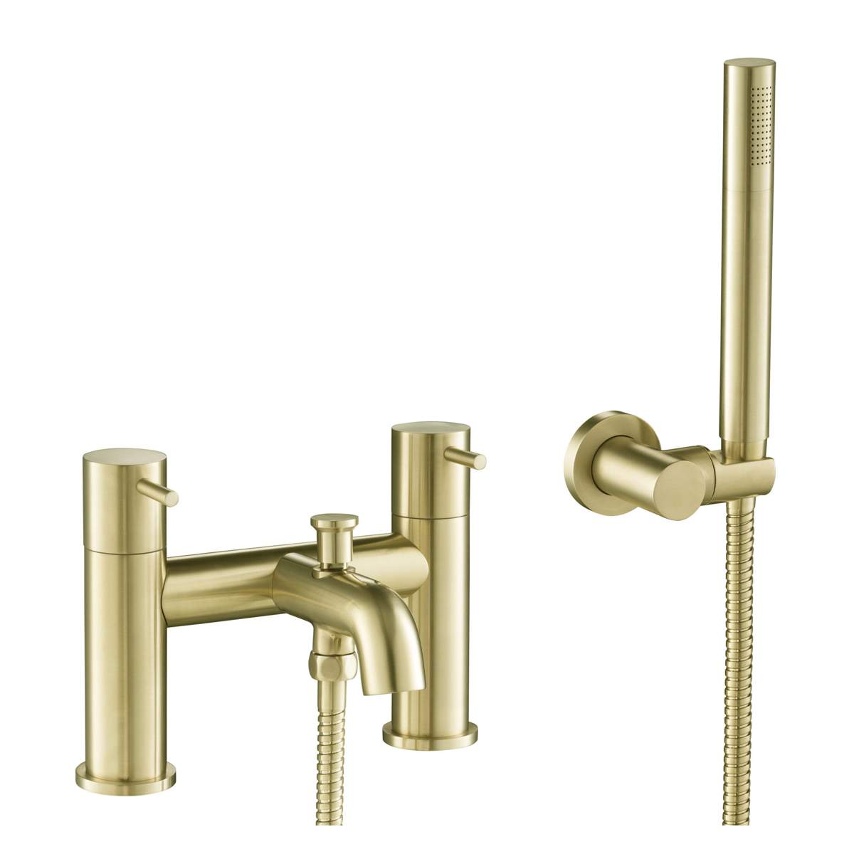 JTP Vos Brushed Brass Shower Mixer with Kit (23275BBR)