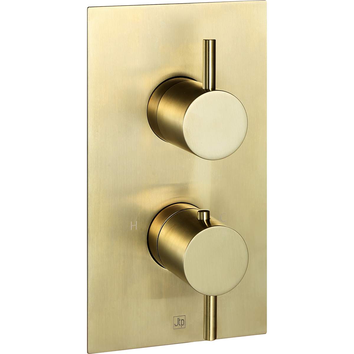 JTP Vos Brushed Brass Thermostatic Concealed 1 Outlet Shower Valve (23651ABBR)