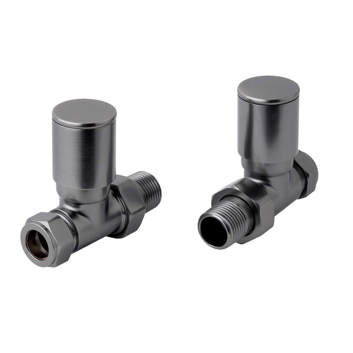 JTP Straight Radiator Valves (27RVSBBL)