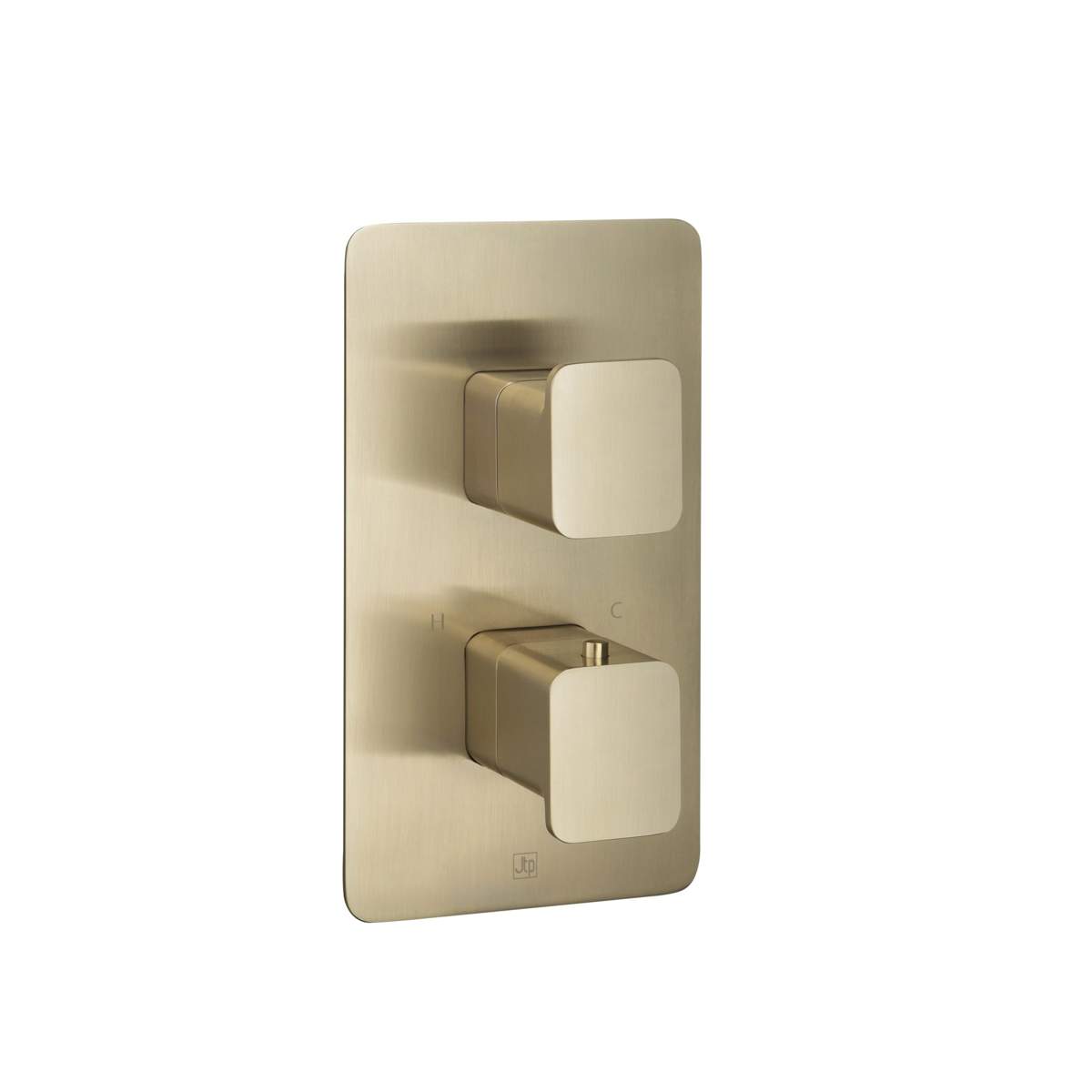 JTP Hix Brushed Brass Thermostatic Concealed 1 Outlet Shower Valve (33651BBR)