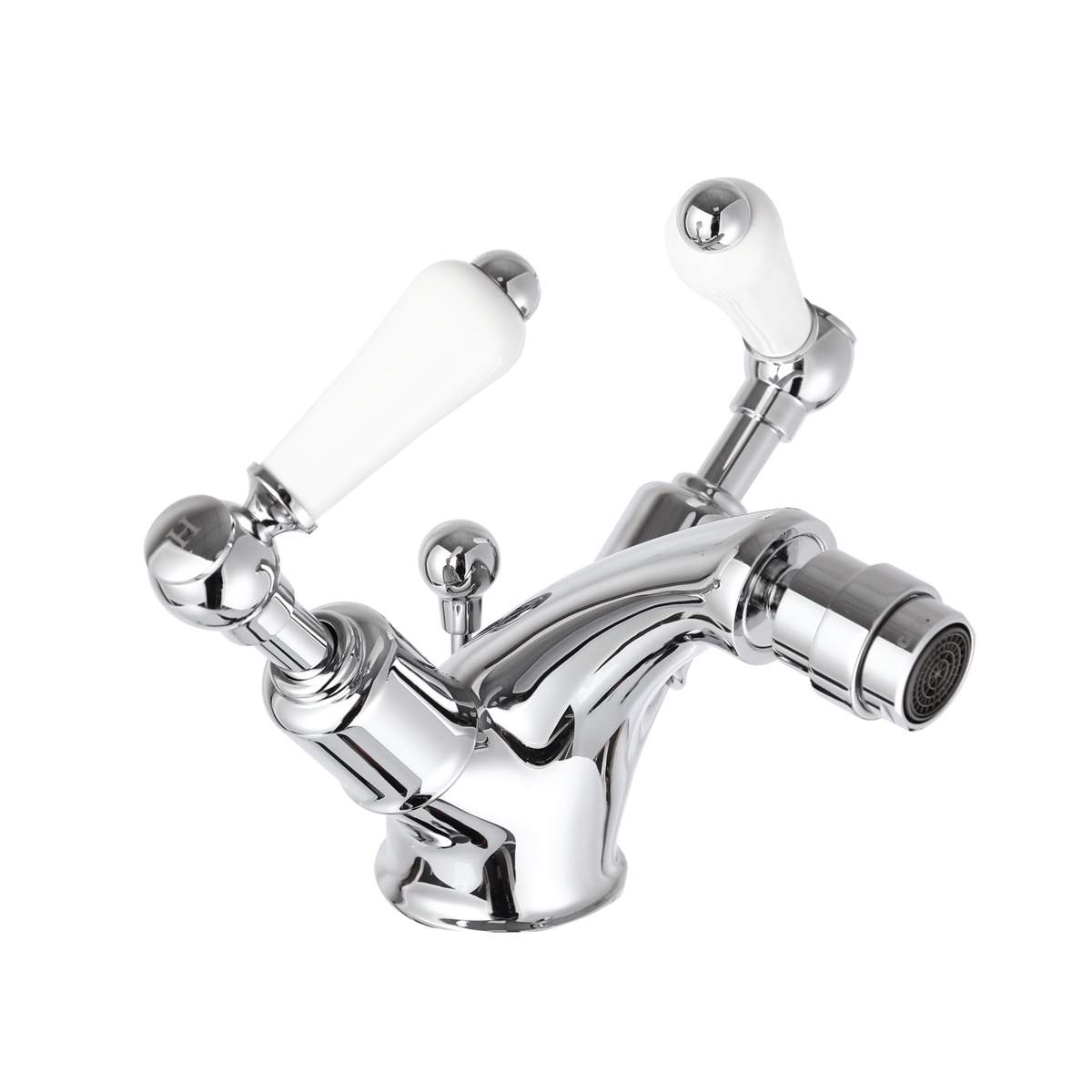 JTP Grosvenor Lever Chrome Bidet Mixer with Pop-Up Waste (85013)