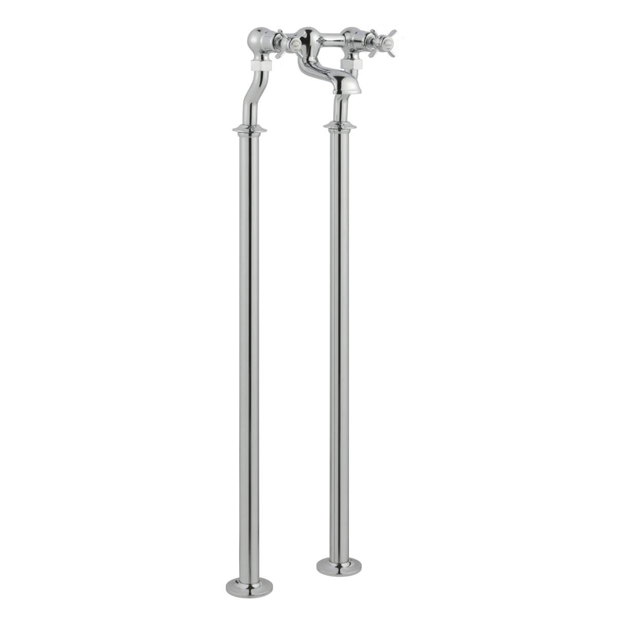 JTP Grosvenor Pinch Chrome Floor Standing Bath Filler (98223FS)