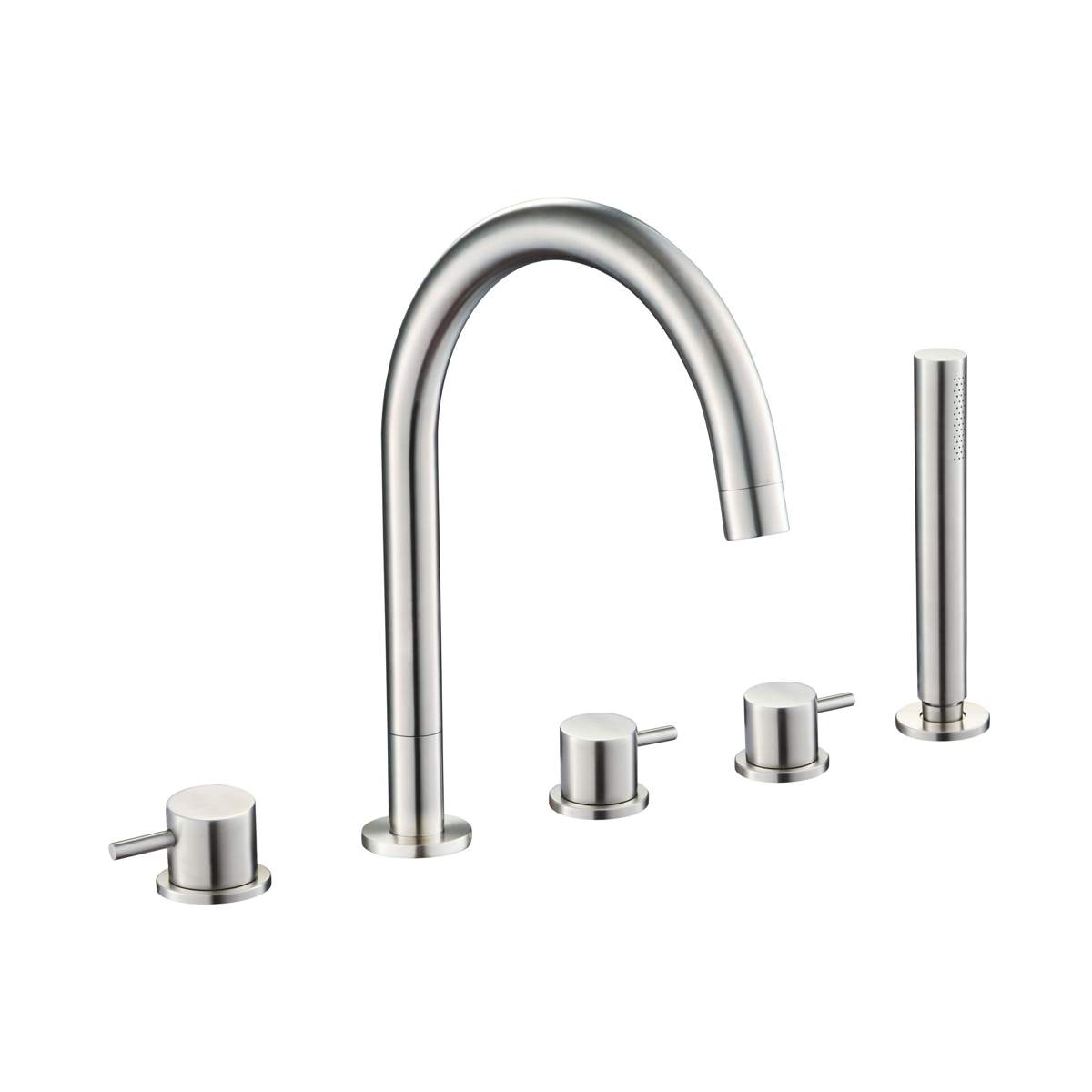 JTP Inox 5 Hole Bath Shower Mixer (IX277A)