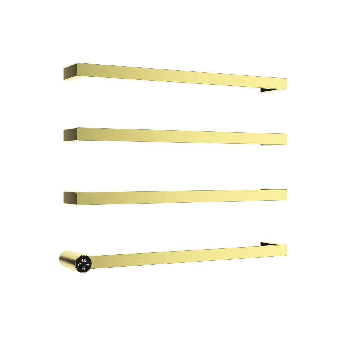 JTP Zyon Brushed Brass Electric Towel Radiator (ZY600EBBR)